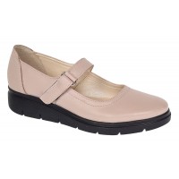 Oferta marimea 35, 39 - Pantofi dama din piele naturala cu bareta, Bej - LP38BEJ